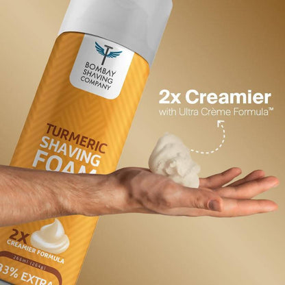 Bombay Shaving Company Turmeric Shaving Foam with Kesar & Sandalwood