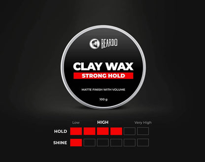 Beardo Hair Clay Wax - Strong Hold