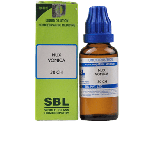 SBL Homeopathy Nux Vomica Dilution - 30 CH
