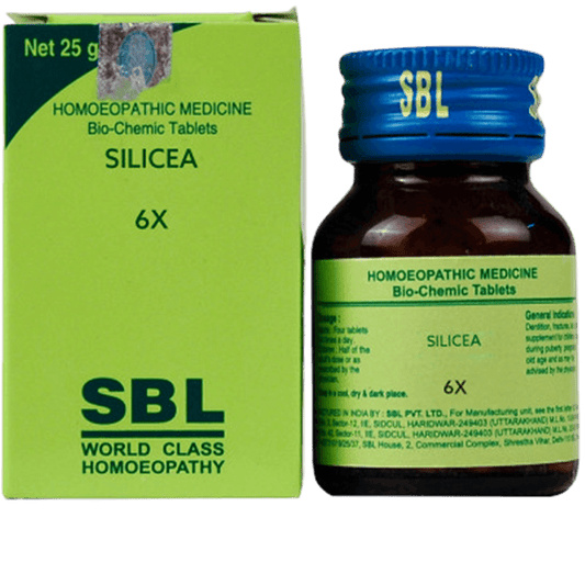 SBL Homeopathy Silicea Biochemic Tablet 6X