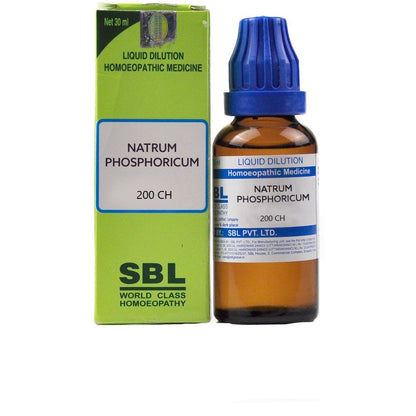 SBL Homeopathy Natrum Phosphoricum Dilution 200 CH