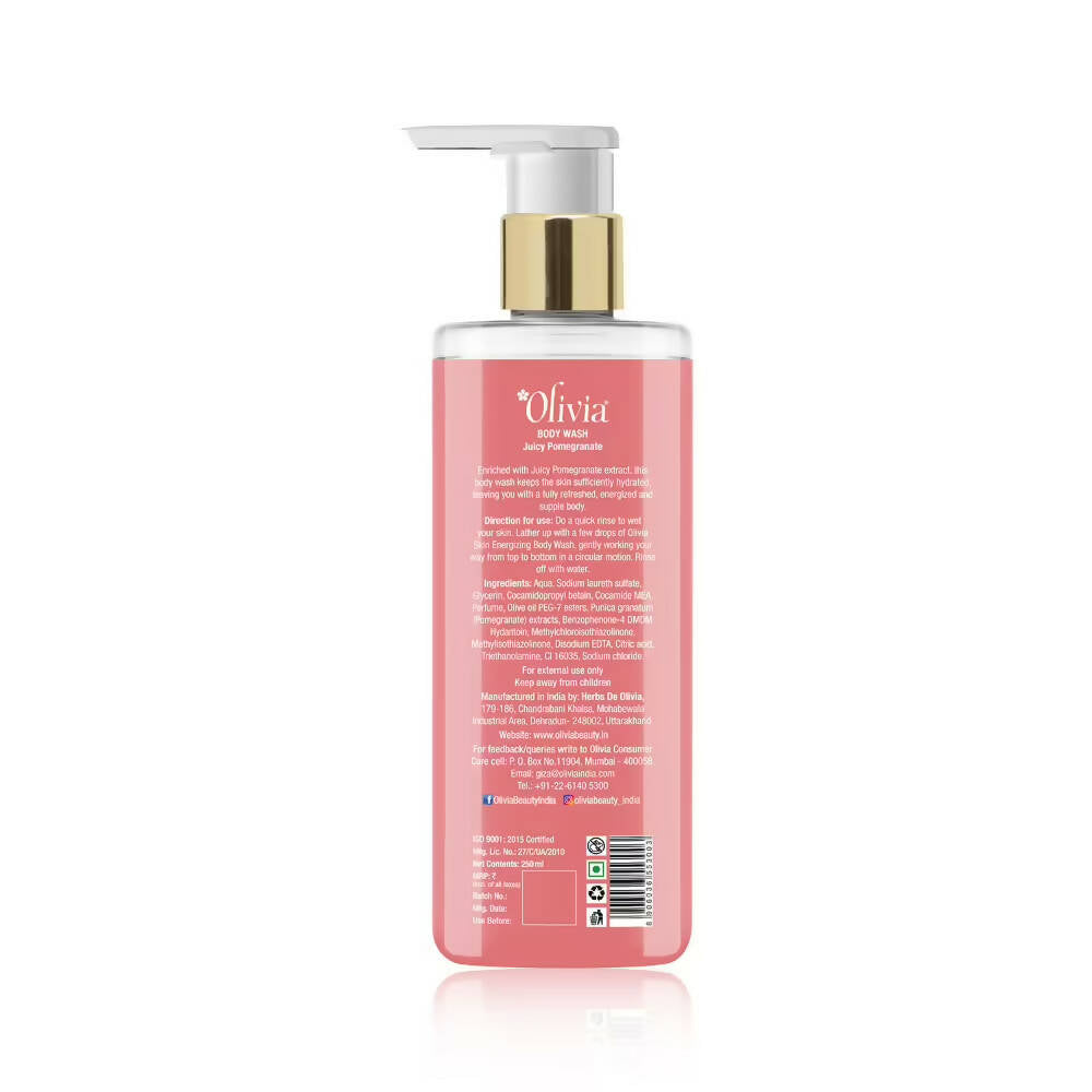 Olivia Skin Energizing Body Wash Juicy Pomegranate