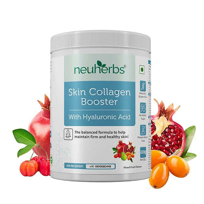 Neuherbs Skin Collagen Booster Powder-Mixed Fruit Flavor - BUDNE