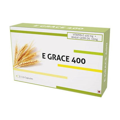 Nutra Grace Vitamin E 400mg + Wheat Germ Oil 10mg Capsules