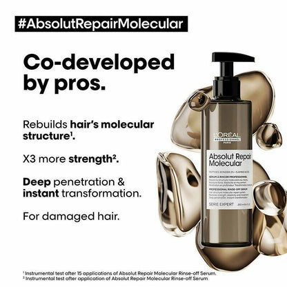 L'Oreal Paris Absolut Repair Molecular Deep Repairing Hair Rinse-Off Serum