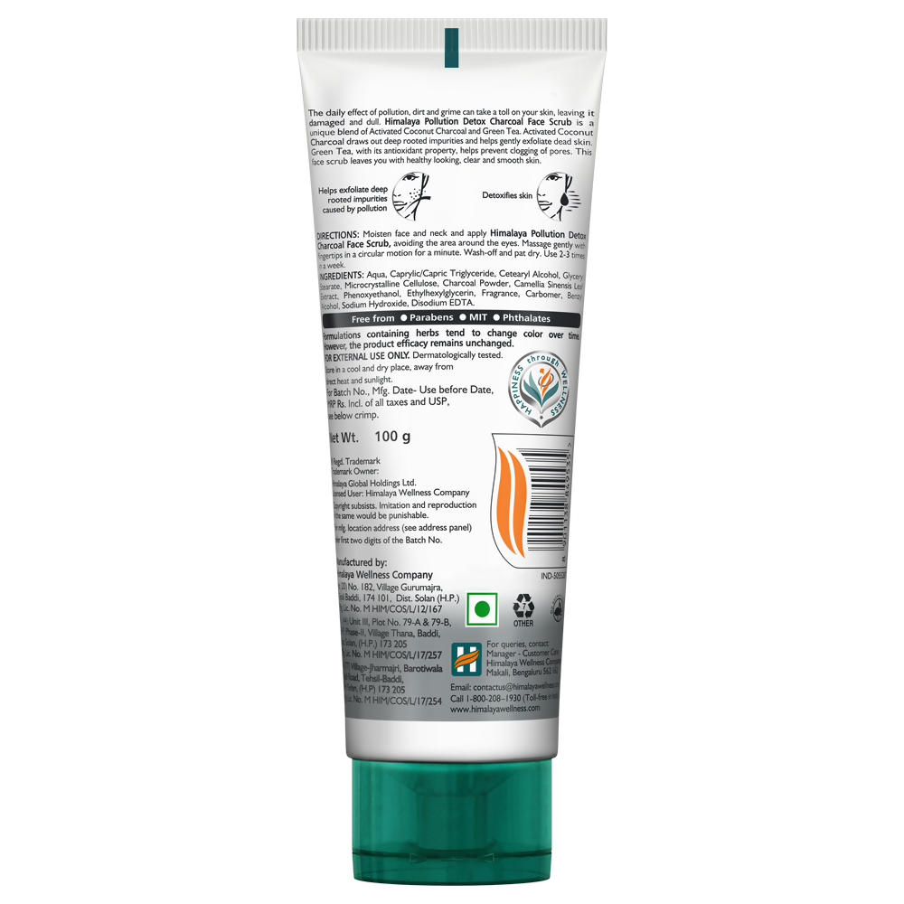 Himalaya Herbals Pollution Detox Charcoal Face Scrub