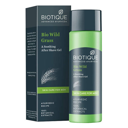 Biotique Bio Wild Grass A Soothing After Shave Gel For Men - BUDNE
