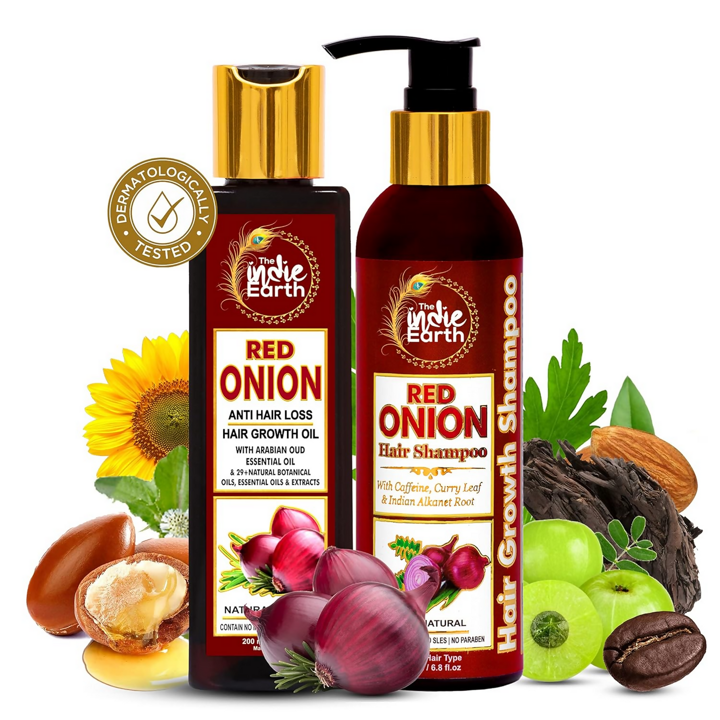 The Indie Earth Red Onion Anti Hair Loss & Hair Growth Combo