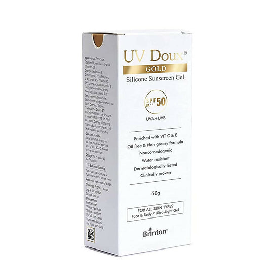 Brinton UV Doux Gold Silicone Sunscreen Gel SPF 50 - BUDNE