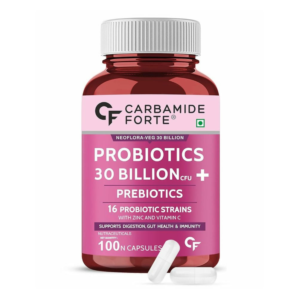 Carbamide Forte Probiotics Supplement 30 Billion Veg Capsules - usa canada australia