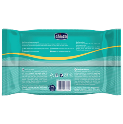 Chicco Wet Wipes Soft & Moisturizing