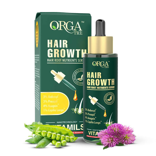 Orgatre Hair Growth Serum Powered with 3% Redensyl, 4% Anagain, 3% Procapil, 1% Capilia Longa and Rosemary Oil
