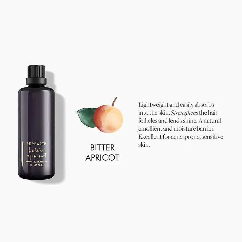 Purearth Bitter Apricot Body & Hair Oil