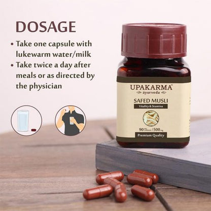 Upakarma Ayurveda Safed Musli Capsules