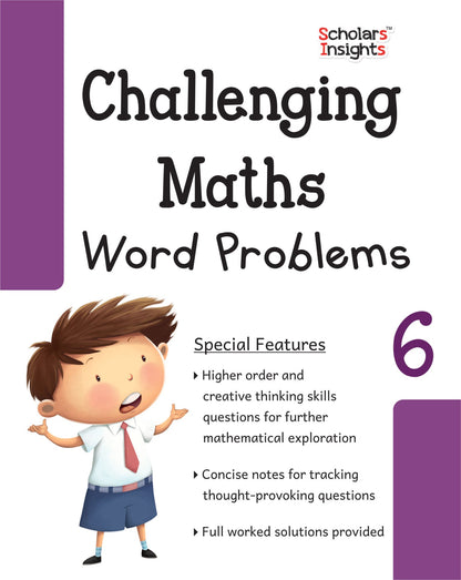 Scholars Insights Challenging Maths Word Problems - 6 -  buy in usa 