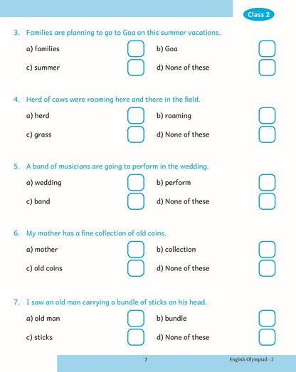 Scholars Insights English Olympiad Grade 2