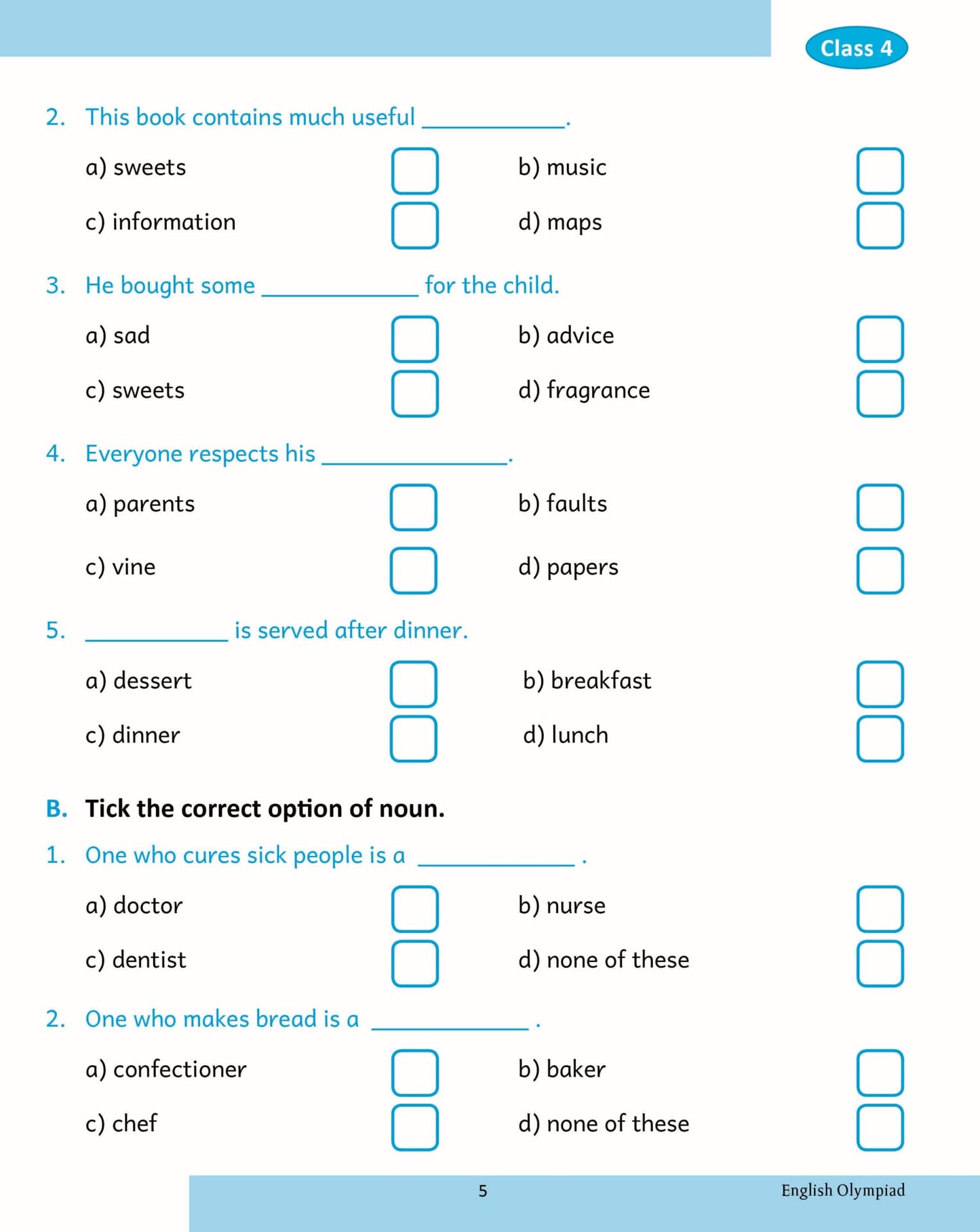 Scholars Insights English Olympiad Grade 4