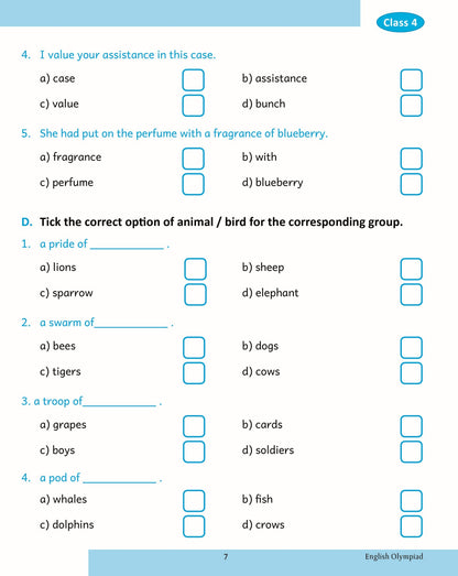 Scholars Insights English Olympiad Grade 4