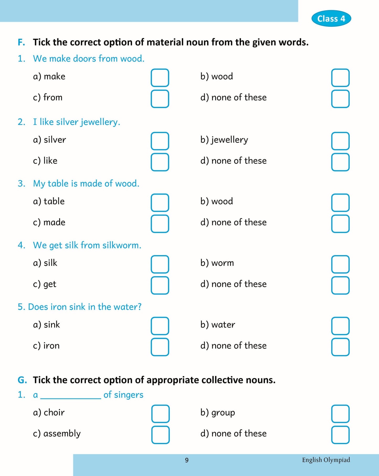 Scholars Insights English Olympiad Grade 4