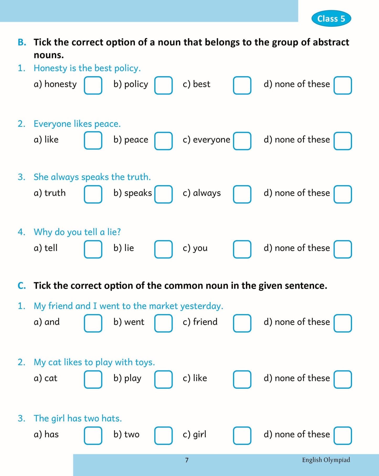 Scholars Insights English Olympiad Grade 5