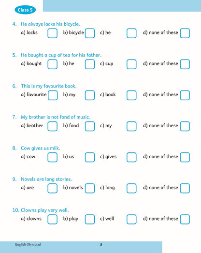 Scholars Insights English Olympiad Grade 5