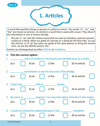 Scholars Insights English Olympiad Grade 6