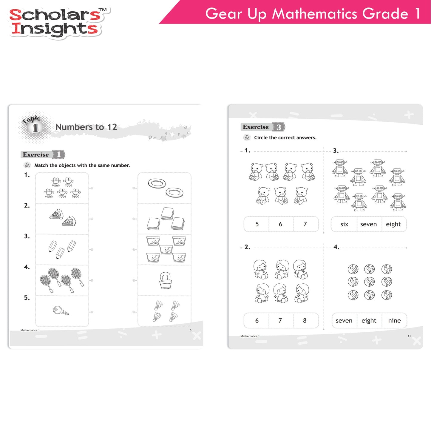 Scholars Insights Gear Up Maths Grade 1