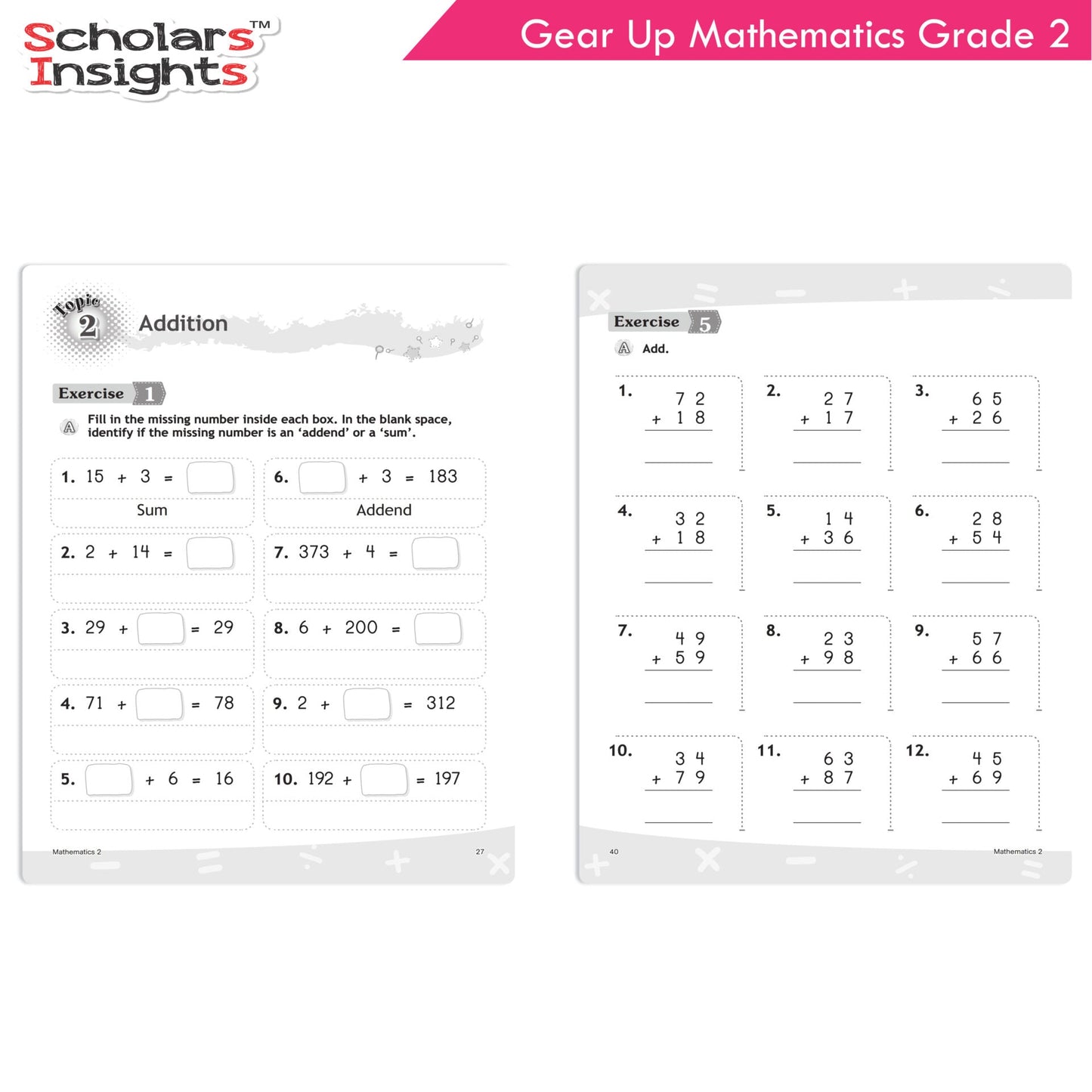 Scholars Insights Gear Up Maths Grade 2