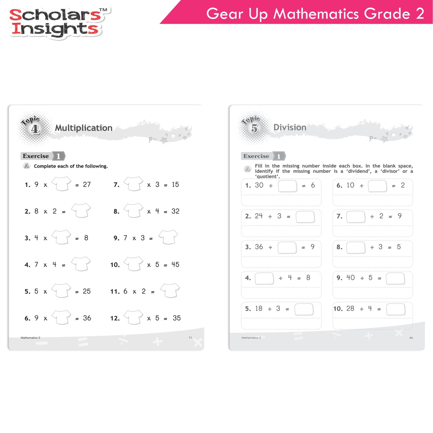 Scholars Insights Gear Up Maths Grade 2