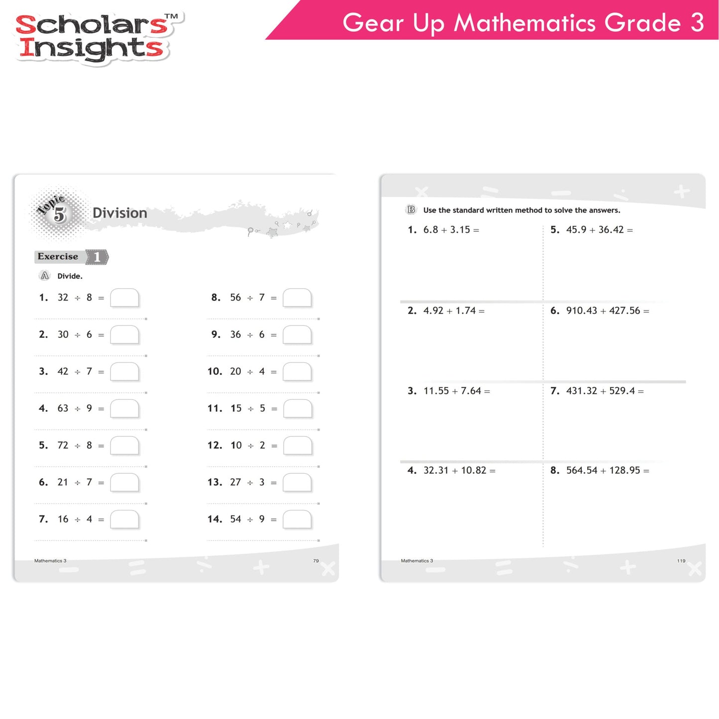 Scholars Insights Gear Up Maths Grade 3