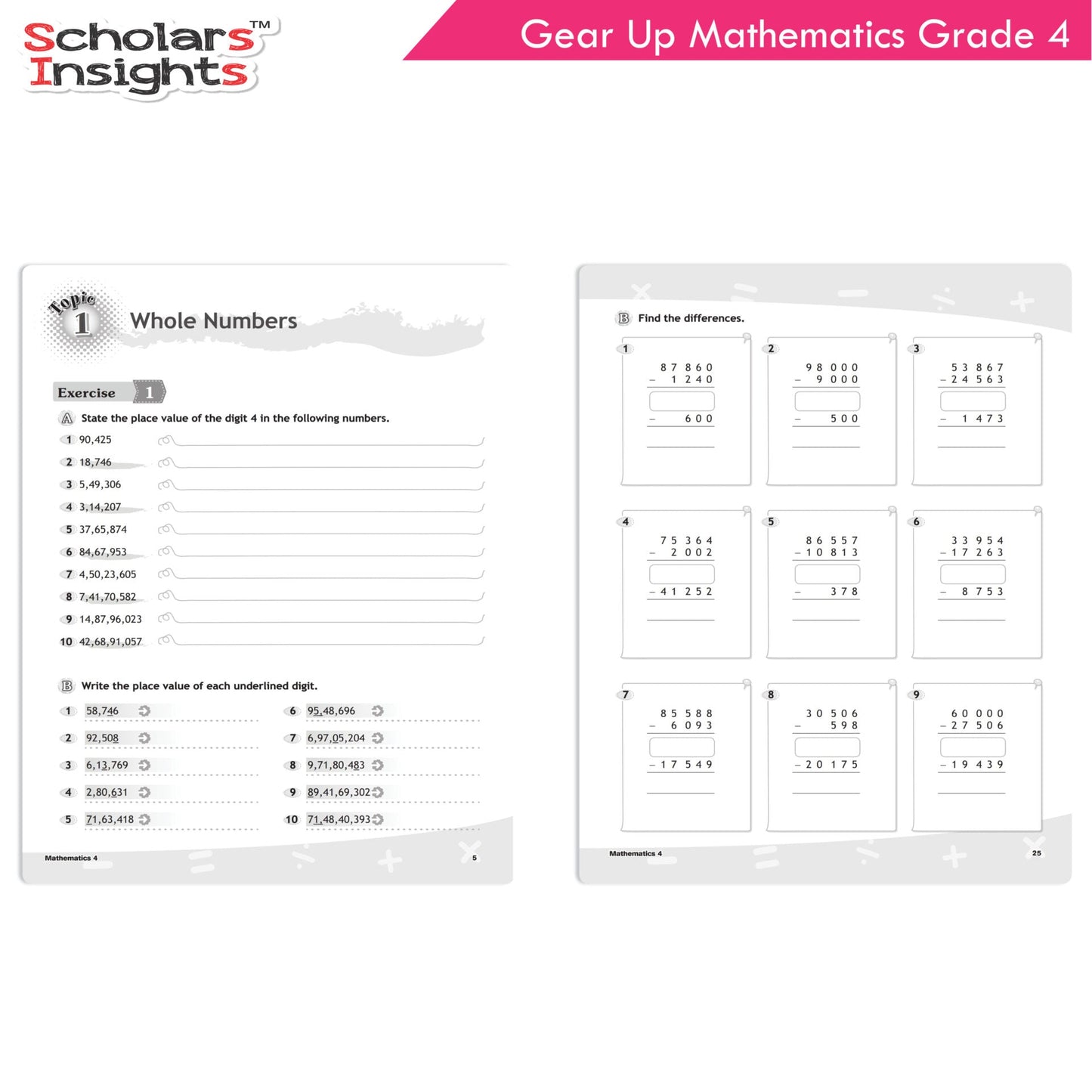 Scholars Insights Gear Up Maths Grade 4