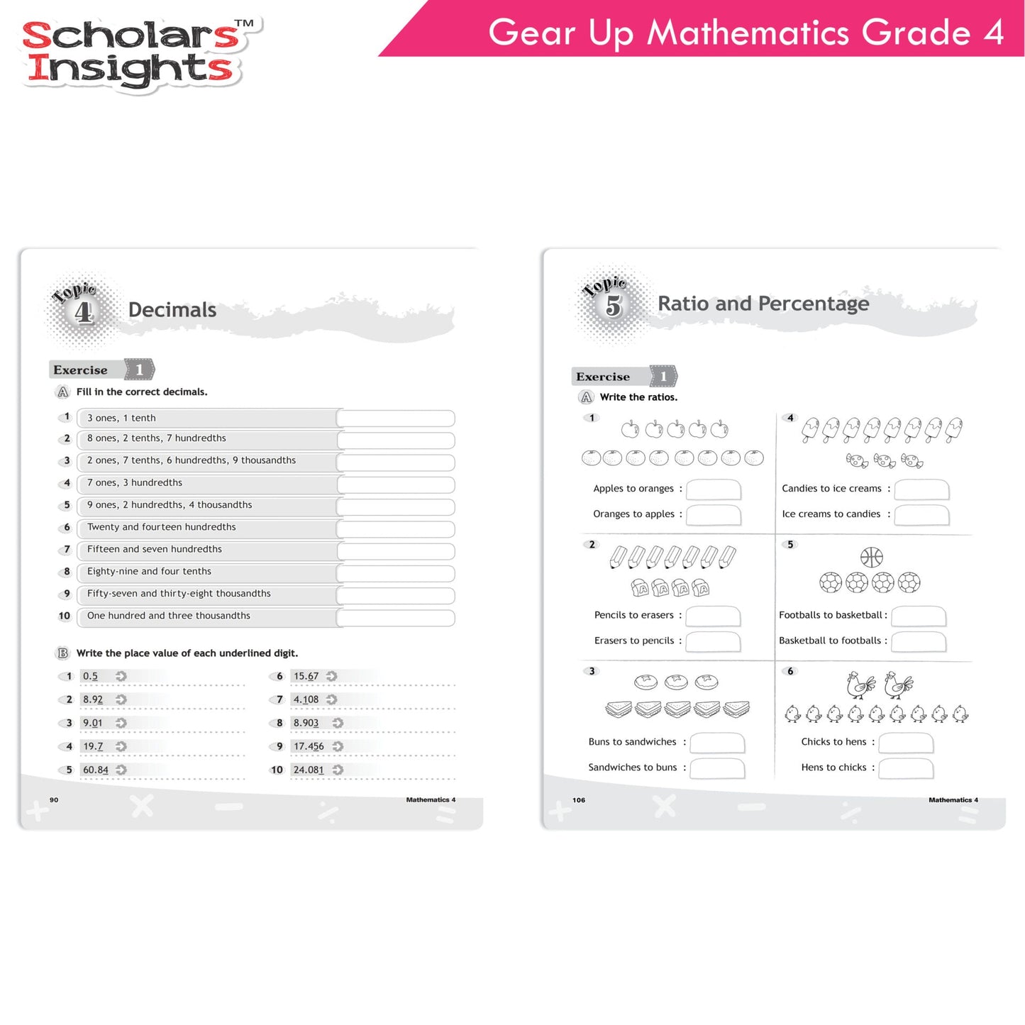 Scholars Insights Gear Up Maths Grade 4