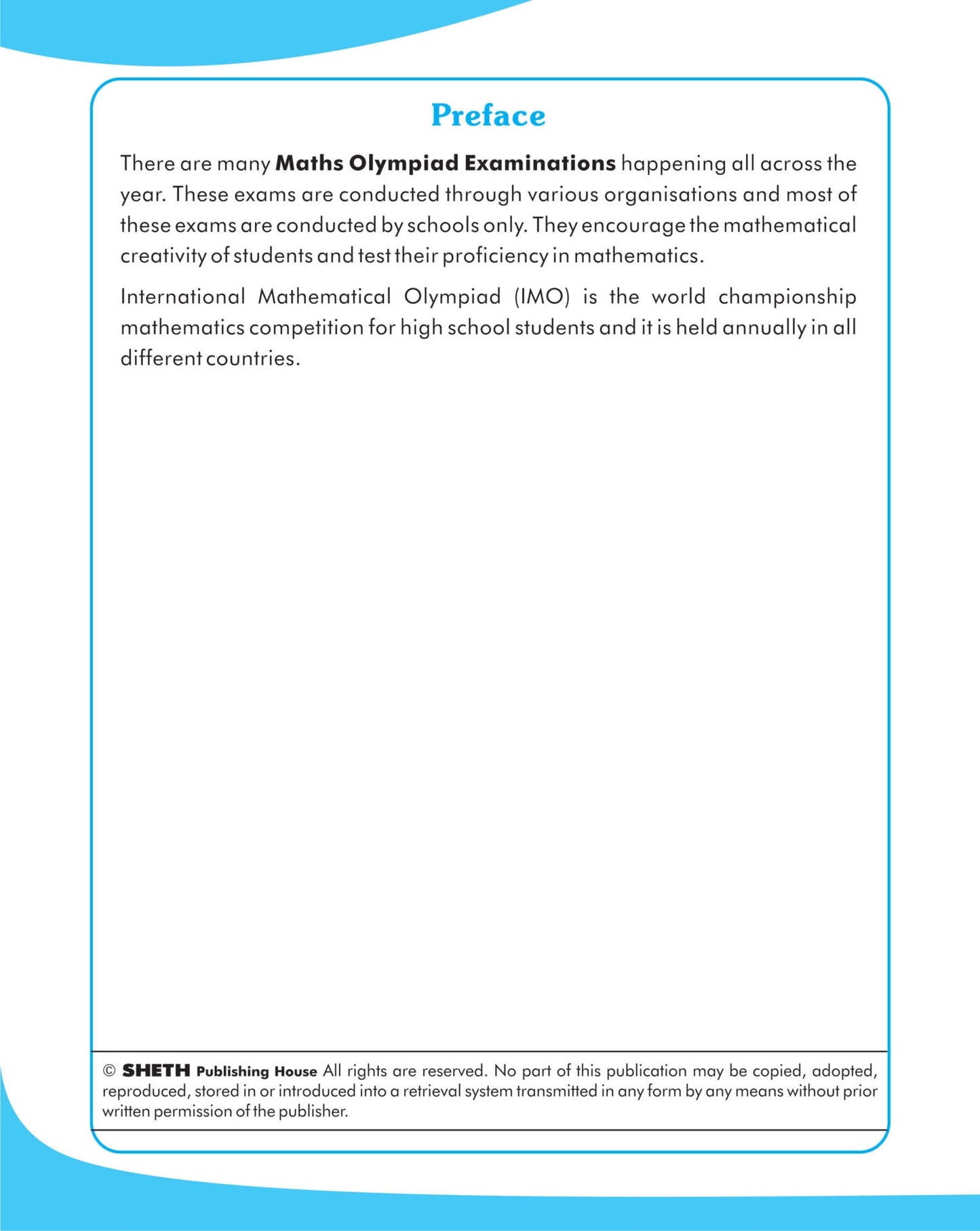 Scholars Insights Maths Olympiad Grade 1