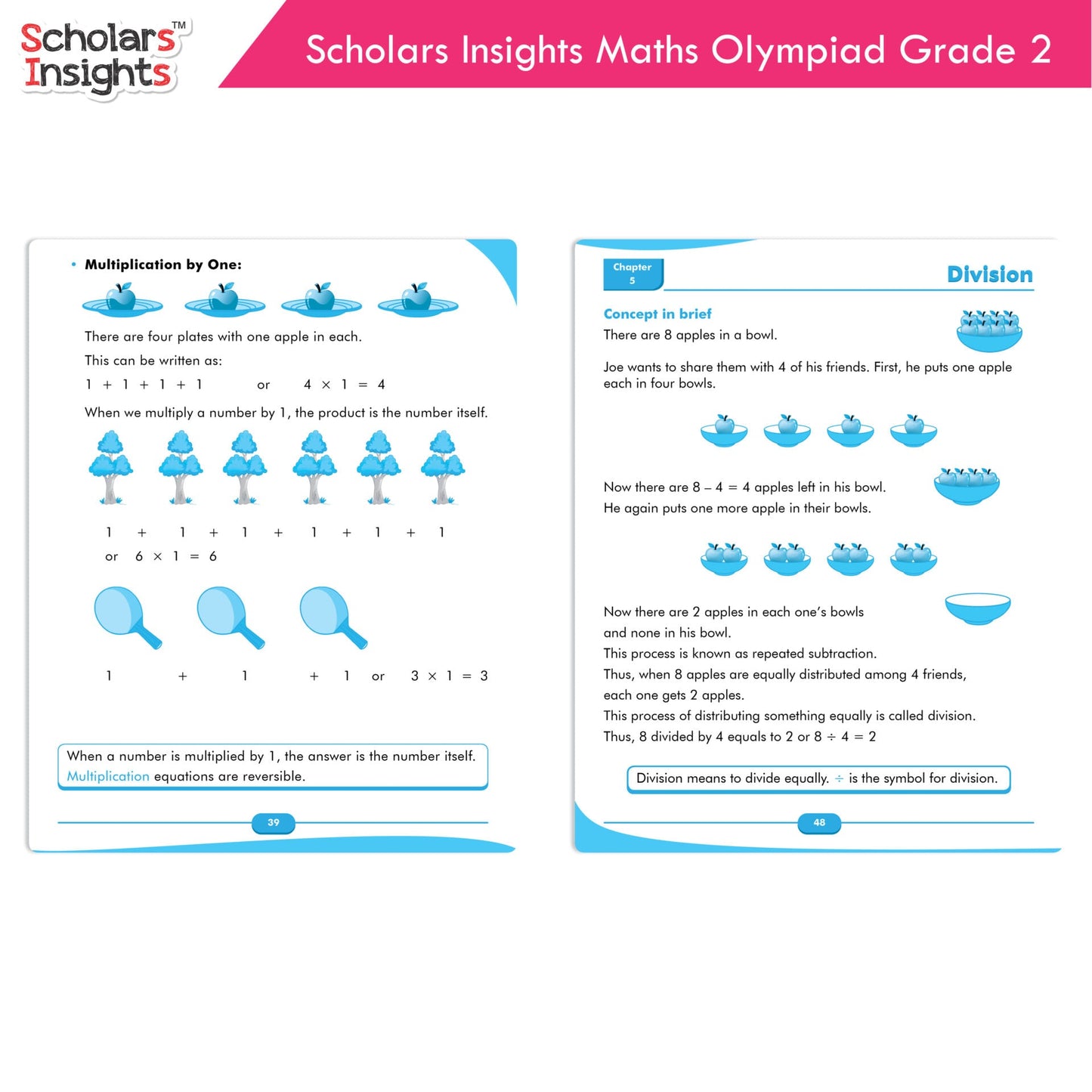 Scholars Insights Olympiad English, Maths and Science Workbooks Set Grade 2| Set of 3| Ages 7 - 9 Year