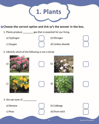 Scholars Insights Science Olympiad Grade 2| Science Practical Questions in MCQ format, QMR Sheet, Self Evaluation Sheet, Test Paper| Ages 7-8 Years