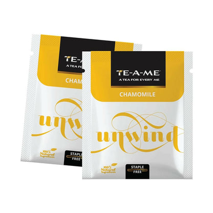 TE-A-ME Unwind Chamomile Herbal Tea Bags
