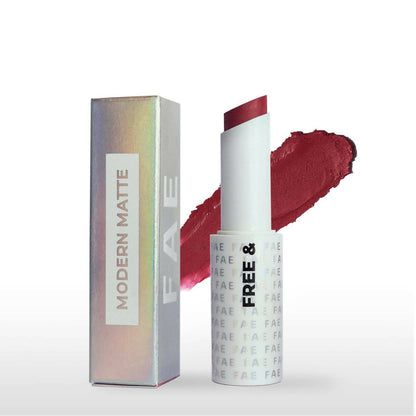FAE Beauty Merlot Pink Modern Matte Lipstick - Shade Eccentric - BUDNE