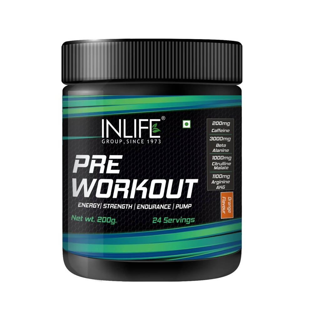 Inlife Pre-Workout Powder Orange Flavour