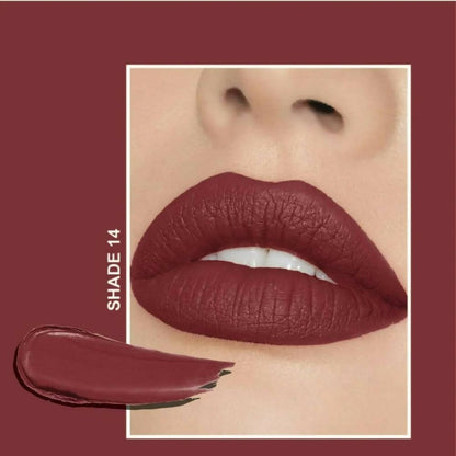 Flicka Tomato Maroon Matte Finish Lipstick Shade 14