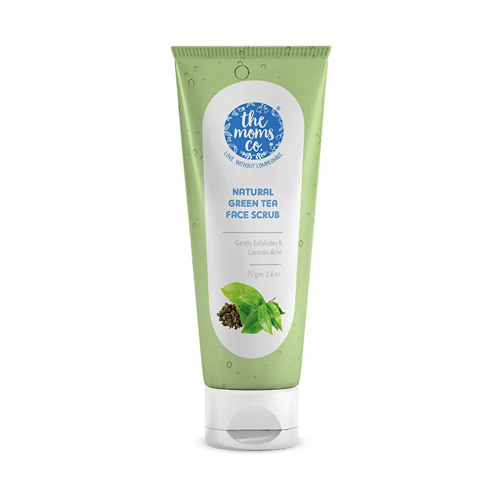 The Moms Co Natural Green Tea Face Scrub - BUDEN