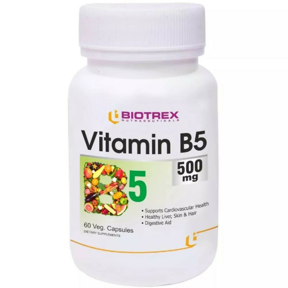 Biotrex Vitamin B5 500Mg Veg Capsules