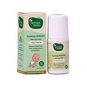 Mother Sparsh Tummy Roll On Hing & Saunf Oil -  USA, Australia, Canada 