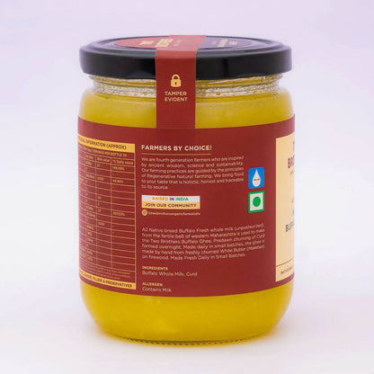 Two Brothers Organic Farms Indian Buffalo Ghee - A2 Cultured