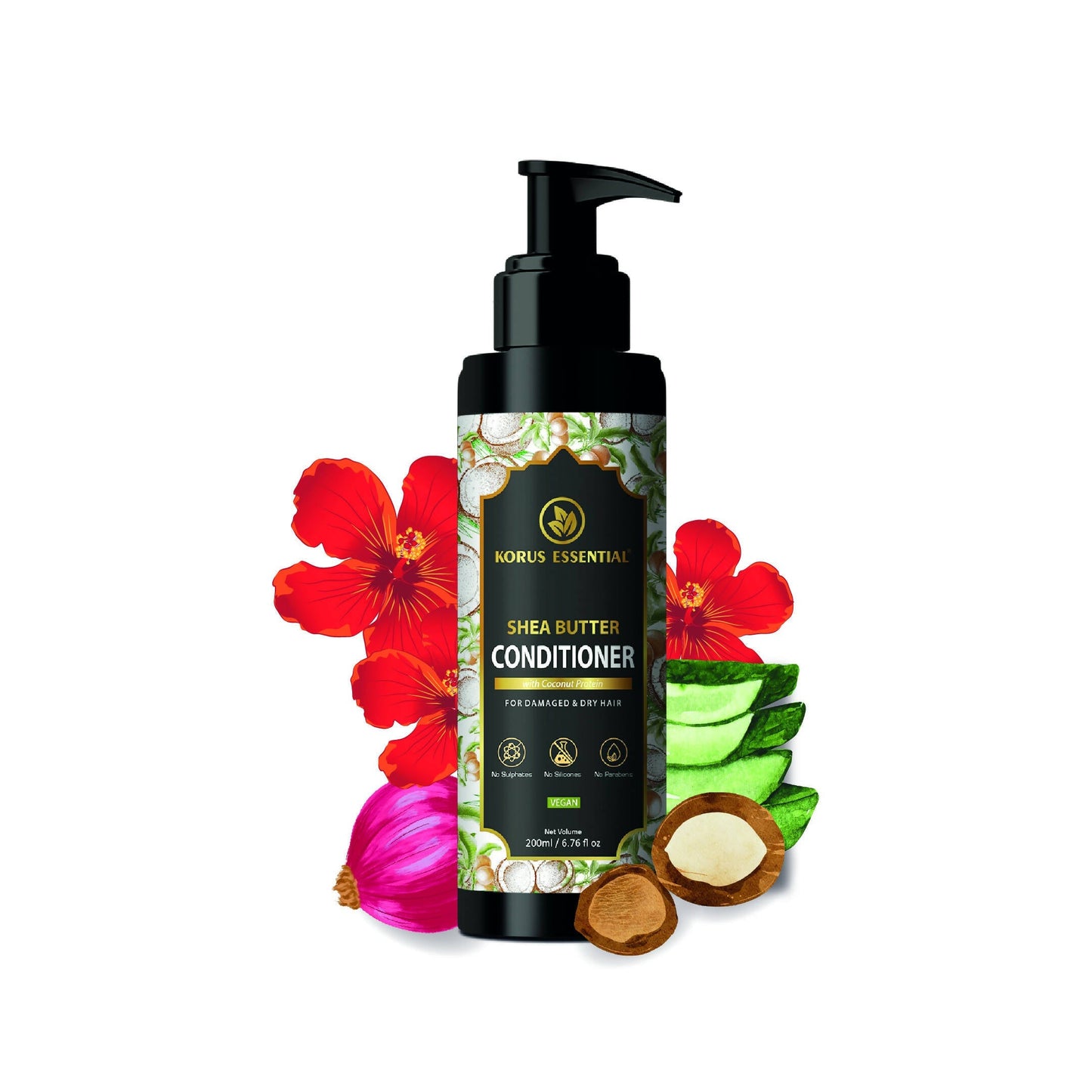 Korus Essential Shea Butter Conditioner With Coconut Protein