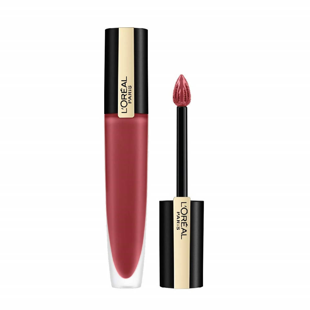 L'Oreal Paris Rouge Signature Matte Liquid Lipstick - 129 Lead - BUDNE