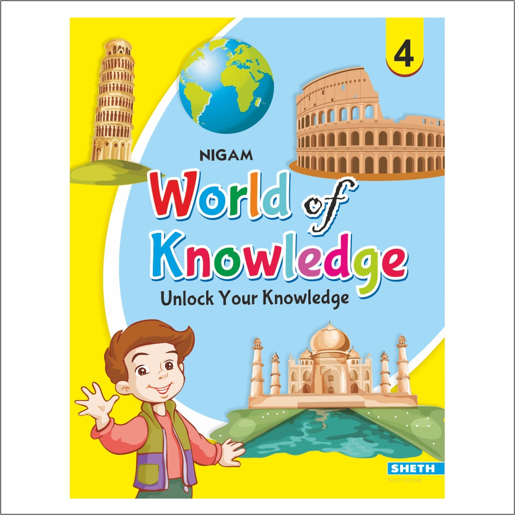 Self Enhancement Student Workbooks Grade 4| Set of 4|Computer-Grammar-World of Knowledge-Value Education| Ages 9-10 Year