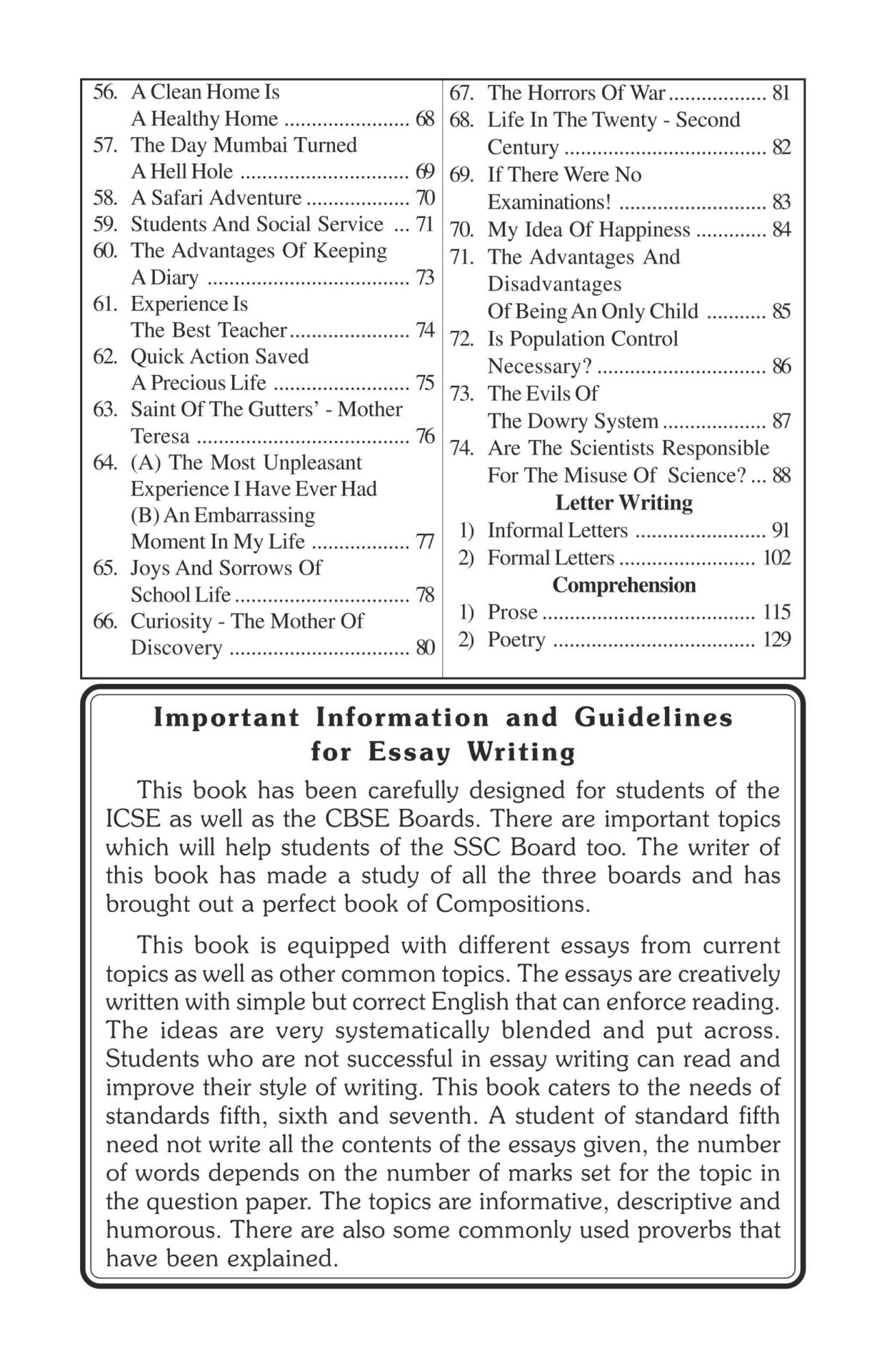 Sure Success Essays Letters Comprehension Part 2 for Std VIII to X (ICSE & CBSE)