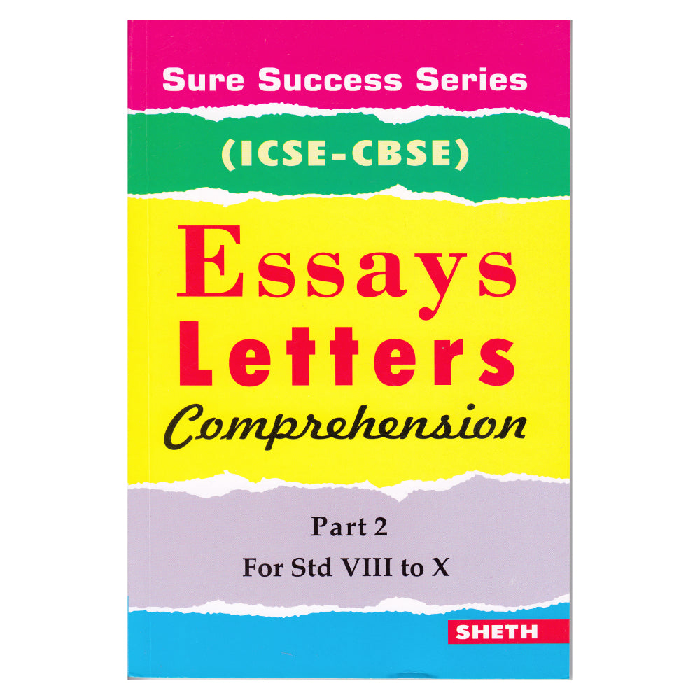 Sure Success Essays Letters Comprehension Part 2 for Std VIII to X (ICSE & CBSE) -  buy in usa 