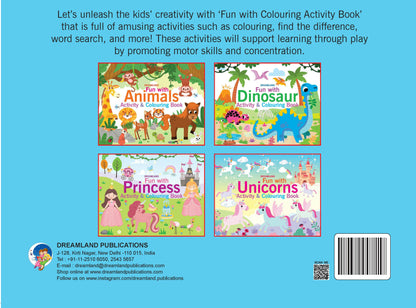 Dreamland Fun with Unicorns Activity & Colouring : Children Interactive & Activity Book