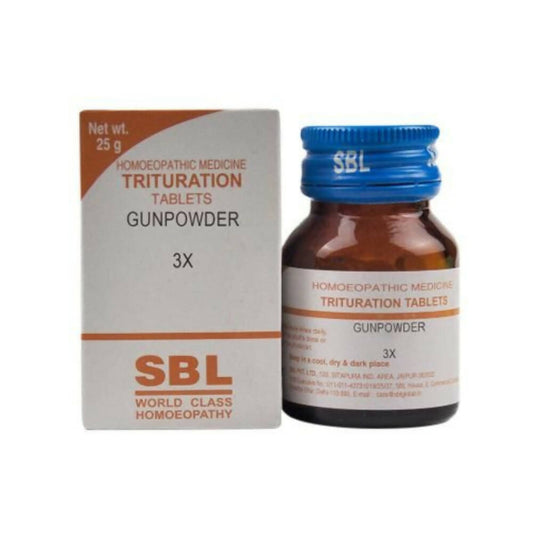 SBL Homeopathy Gunpowder Trituration Tablets - BUDEN